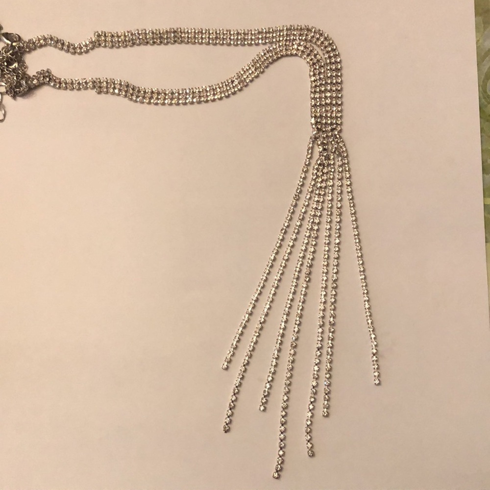 Nordstrom Long Faux Diamond Necklace - Picture 6 of 12